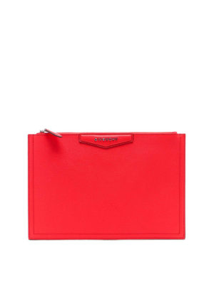 GIVENCHY: clutches - Antigona grained leather clutch