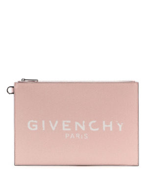 GIVENCHY: clutches - Logo print clutch