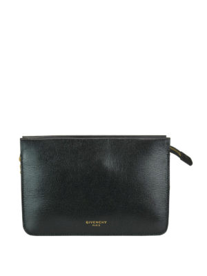GIVENCHY: borse a tracolla - Piccola borsa Cross 3 con zip in pelle nera