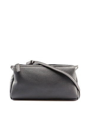 GIVENCHY: borse a tracolla - Bauletto Pandora Mini in pelle grigia