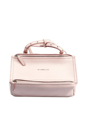GIVENCHY: borse a tracolla - Bauletto Pandora Mini in pelle rosa