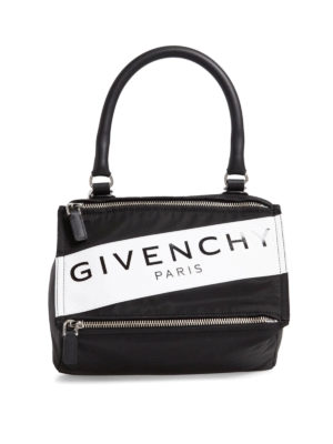 GIVENCHY: borse a tracolla - Piccola borsa Pandora nera in nylon