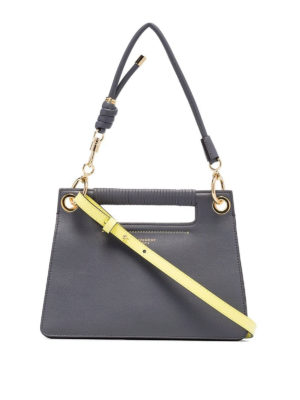 GIVENCHY: borse a tracolla - Borsa Whip piccola grigia