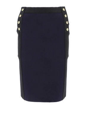 GIVENCHY: Knee length skirts & Midi - Golden button pencil skirt