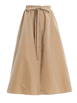 GIVENCHY: Long skirts - Taffeta wide skirt