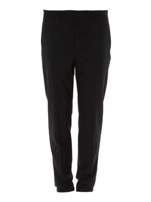 GIVENCHY: Tailored & Formal trousers - Wool trousers with rear logo