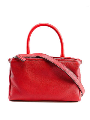 GIVENCHY: shopper - Borsa Pandora piccola in pelle fiore