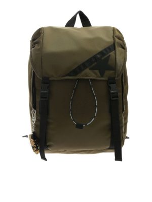 GOLDEN GOOSE: backpacks - Journey backpack in Military green