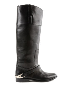 GOLDEN GOOSE: stivali - Stivali Charlye pull on in pelle