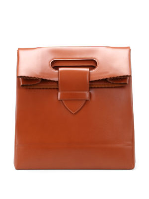 GOLDEN GOOSE: Secchielli - Borsa American Shopping in pelle