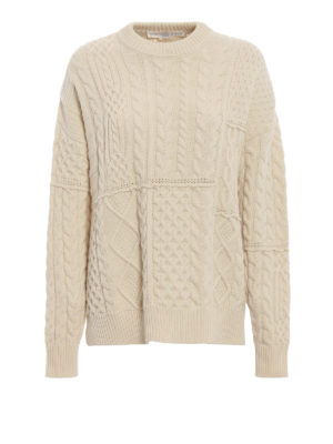 GOLDEN GOOSE: maglia collo rotondo - Pull Rochere in lana lavorata a trecce