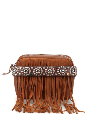 GOLDEN GOOSE: borse a tracolla - Camera Bag con frange