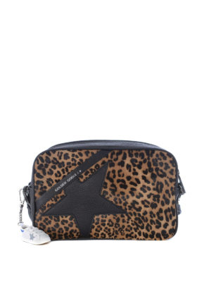 GOLDEN GOOSE: cross body bags - Star Leo calf hair and leather bag