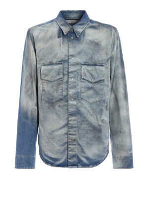 Golden Goose: denim jacket - Rowdy shirt denim style jacket