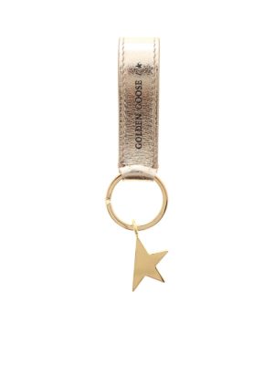 GOLDEN GOOSE: key holders - Star keyring in gold