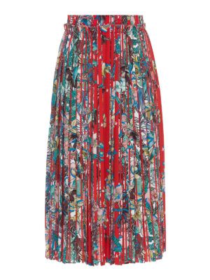 GOLDEN GOOSE: Knielange und Midi Röcke - Midirock - Rot