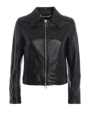 GOLDEN GOOSE: giacche in pelle - Giubbotto Mira in pelle