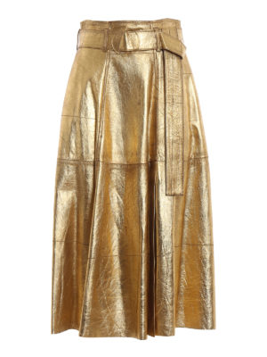 GOLDEN GOOSE: Lederröcke - Lederrock - Gold