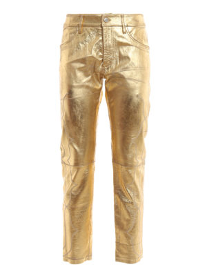 GOLDEN GOOSE: Lederhosen - Lederhose - Gold