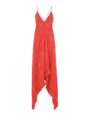 GOLDEN GOOSE: maxi dresses - Viscose foulard dress