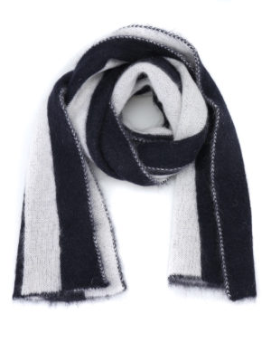 GOLDEN GOOSE: sciarpe e foulard - Morbida sciarpa a righe in misto mohair