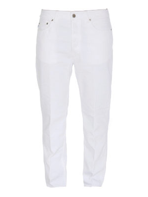 GOLDEN GOOSE: straight leg jeans - Destroyed jeans