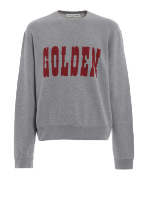 GOLDEN GOOSE: Felpe e maglie - Felpa Alfred con logo stampato