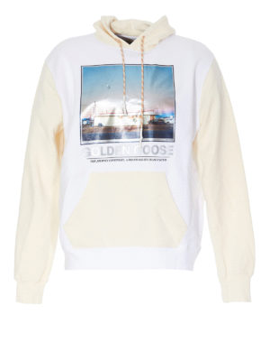 GOLDEN GOOSE: Sweatshirts & Sweaters - Colour block printed hoodie
