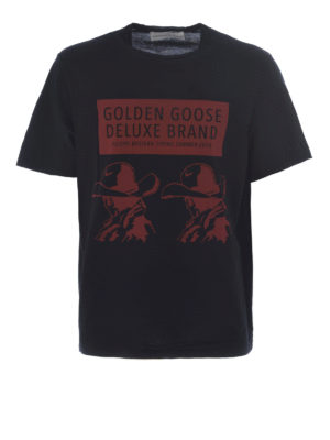 GOLDEN GOOSE: t-shirt - T-shirt Golden con stampa