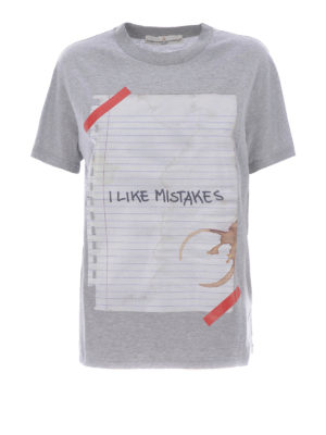 GOLDEN GOOSE: t-shirt - T-shirt Golden con stampa foglio