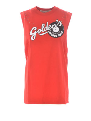GOLDEN GOOSE: Tops & Tank tops - Marfa cotton tank top