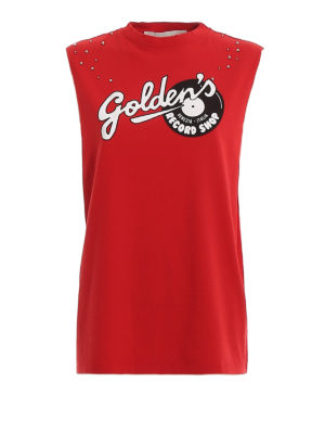 GOLDEN GOOSE: Tops & Tank tops - Studs detailed tank top