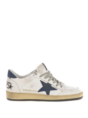 GOLDEN GOOSE: trainers - Ball Star leather and nubuck sneakers