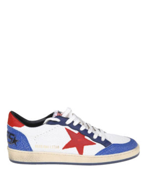 GOLDEN GOOSE: trainers - Ballstar tricolour sneakers