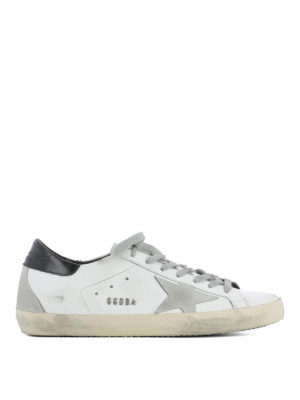 GOLDEN GOOSE: sneakers - Sneaker Superstar inserto nero