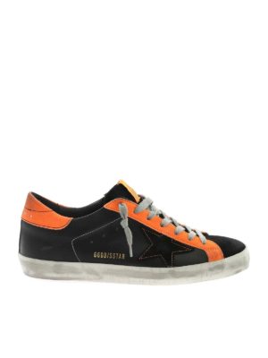 GOLDEN GOOSE: trainers - Neon details sneakers in black