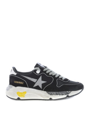 GOLDEN GOOSE: trainers - Running Sole suede and fabric sneakers