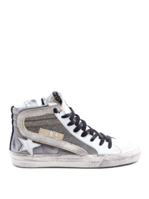 GOLDEN GOOSE: trainers - Slide metallic sneakers