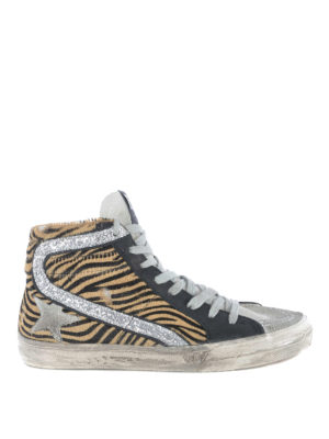 GOLDEN GOOSE: sneakers - Sneaker Slide zebrate