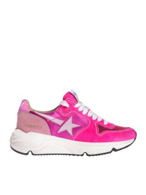 GOLDEN GOOSE: trainers - Sole Running sneakers in fuchsia