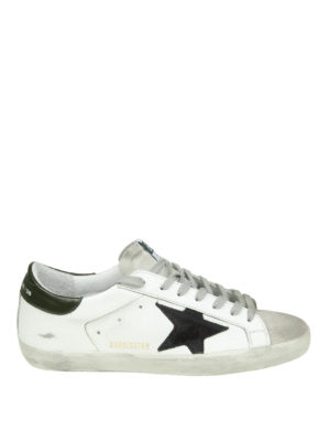 GOLDEN GOOSE: sneakers - Sneaker Superstar con stella a contrasto