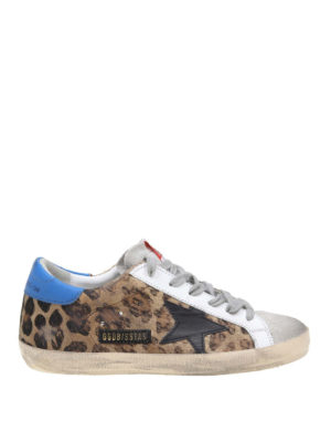 GOLDEN GOOSE: sneakers - Sneaker Superstar in cavallino