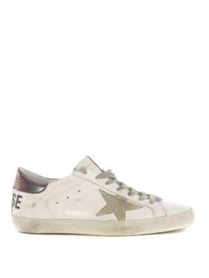 GOLDEN GOOSE: trainers - Superstar iridescent heel tab sneakers