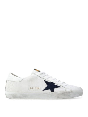 GOLDEN GOOSE: sneakers - Sneaker Superstar con tessuto a rete ai lati