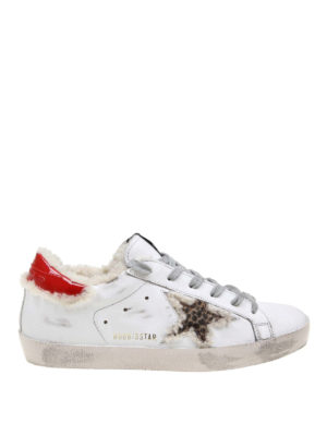 GOLDEN GOOSE: sneakers - Sneaker Superstar con profilo in montone