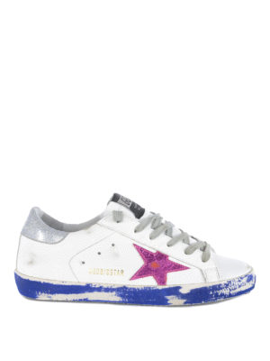 GOLDEN GOOSE: sneakers - Sneaker Superstar con stella laminata