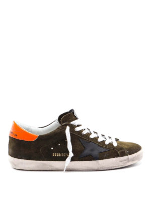 GOLDEN GOOSE: trainers - Superstar suede sneakers