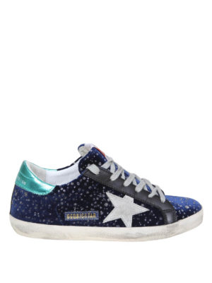 GOLDEN GOOSE: trainers - Superstar velvet sneakers
