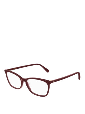 GUCCI: Glasses - Burgundy acetate eyeglasses