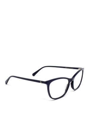 GUCCI: Glasses - Dark blue acetate optical glasses